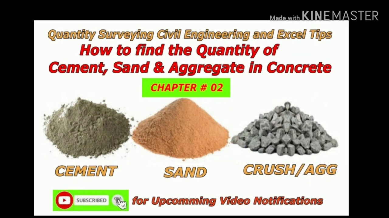 How to Calculate Quantity of Cement, Sand and Crush Aggregate Sand