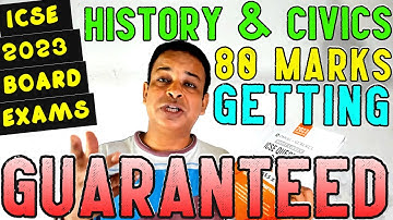 HISTORY AND CIVICS SPECIMEN PAPER 2023 SOLVED | ICSE BOARDS 2023 CLASS 10 | SPECIMEN PAPER | PART 1