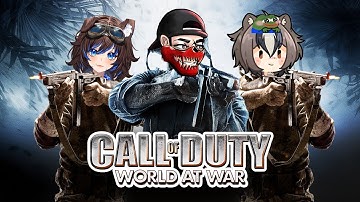 Masked streamer guides 2 vtubers and a pro cod player through the brutality of the COD: WAW campaign