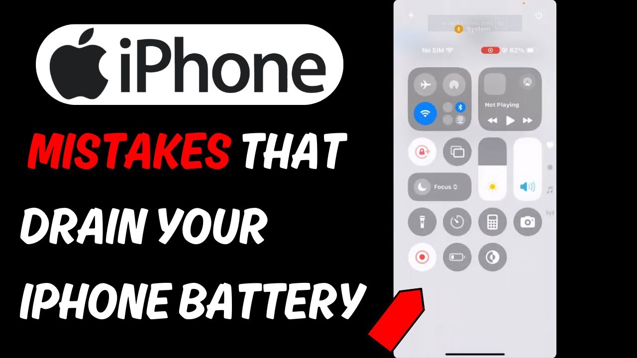 Common Mistakes that DRAIN your iPhone Battery