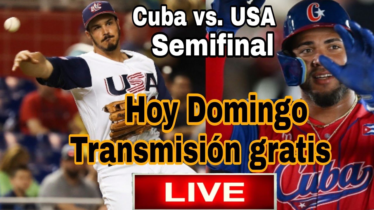 Cuba vs Estados Unidos en vivo hoy Clásico Mundial Béisbol, donde ver