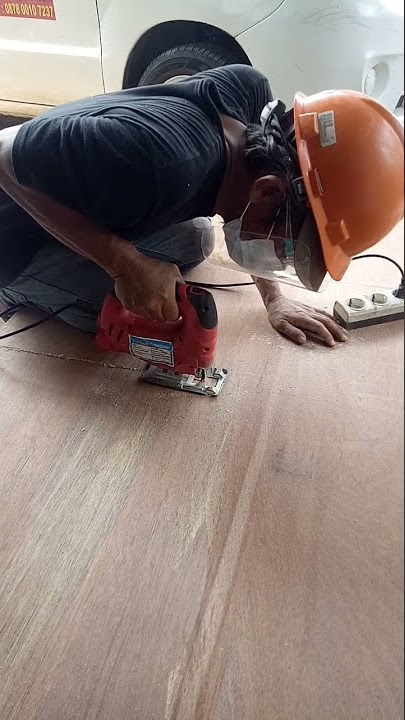 story wa kuli. triplek 12 mm cara memotong nya