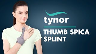 Tynor's Thumb Spica Splint (F06) for immobilization of the thumb in the neutral position. screenshot 2