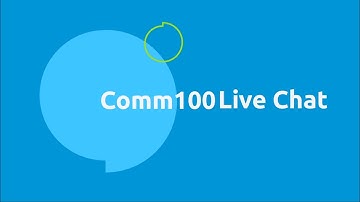 Comm100 Live Chat Explainer