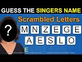 Scrambled Singer's Name Quiz
