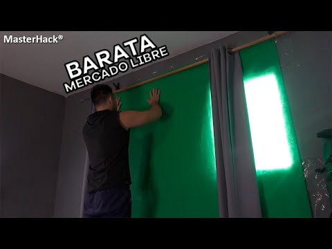 Unboxing of the cheapest and most functional green screen on Mercado Libre
