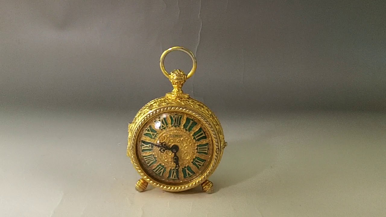 Vintage Gold Gilt Alarm Clock YouTube