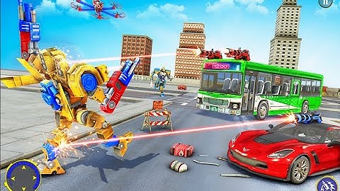 Bus Robot Car Game: Drone Robot Transforming Game Game Hippo Studio Gameplay #5