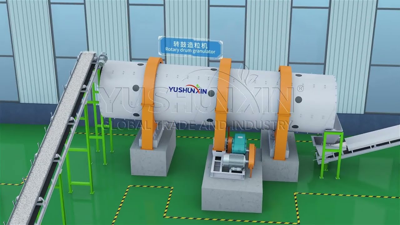 Working Process Of Rotary Drum Granulator