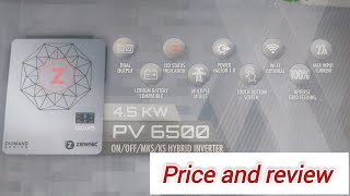 Ziewnic Pv 6500 4.5kw review | top solar inverter! top brand