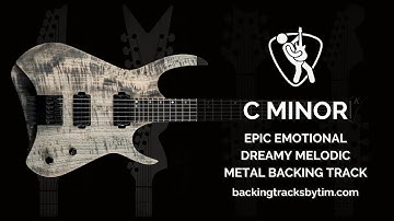 Epic Emotional Dreamy Melodic Metal Backing Track in C Minor | 110 BPM