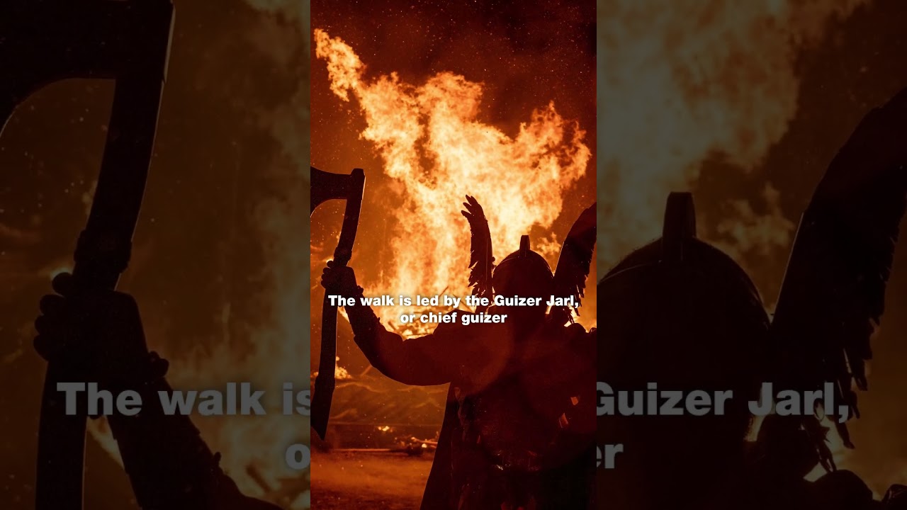 Up Helly Aa: Longship set on fire at Shetland Viking festival