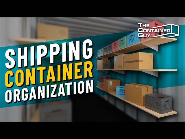 DIY Shipping Container Organization - MODULAR INTERIOR SHELVING