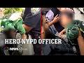 Dramatic moment cops save child from choking to death