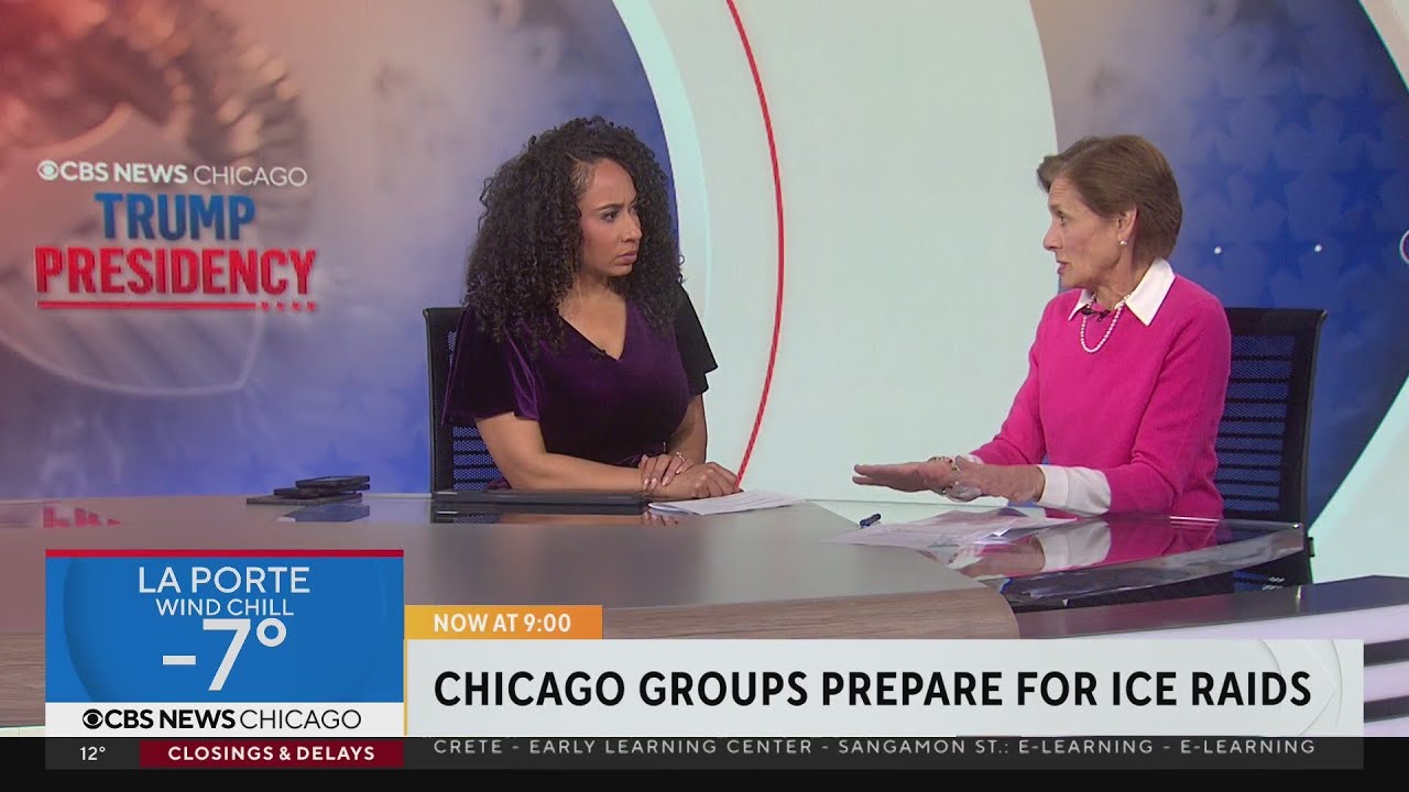 Chicago groups prepare for ICE raids - YouTube