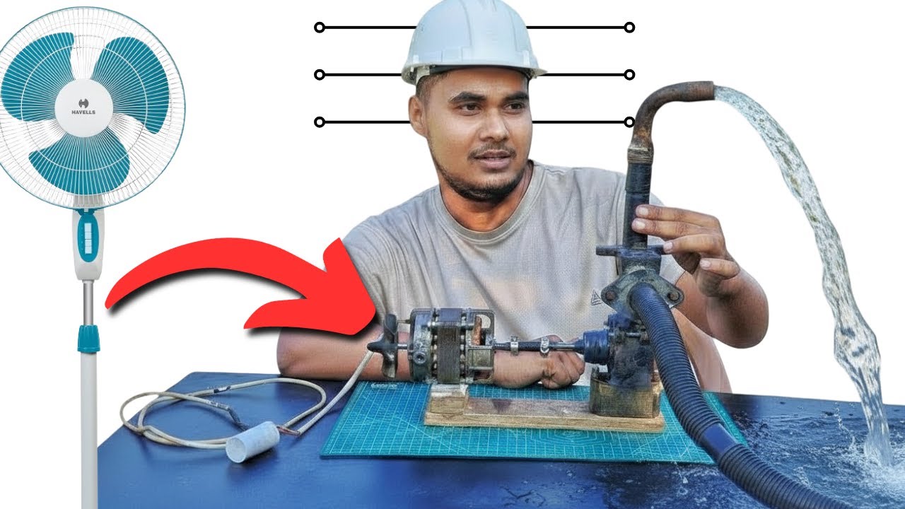 पुराने Fan का Motor से Water Pump कैसे बनाएं || How To Make Water Pump