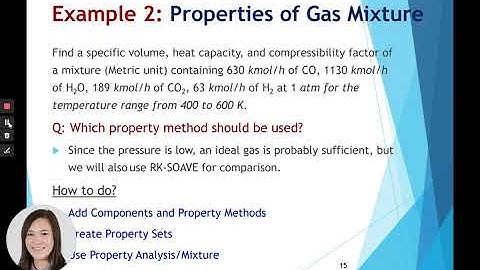 ASPEN Plus Tutorial02 - Properties Analysis of Mixture