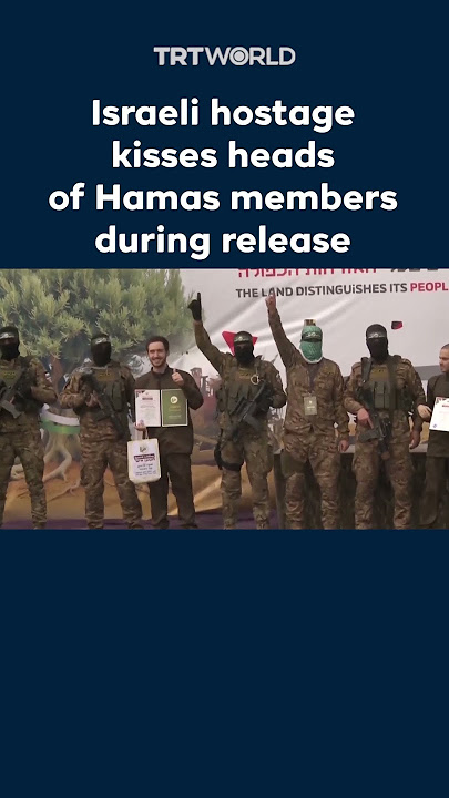 Israeli hostage kisses heads of Hamas members during release