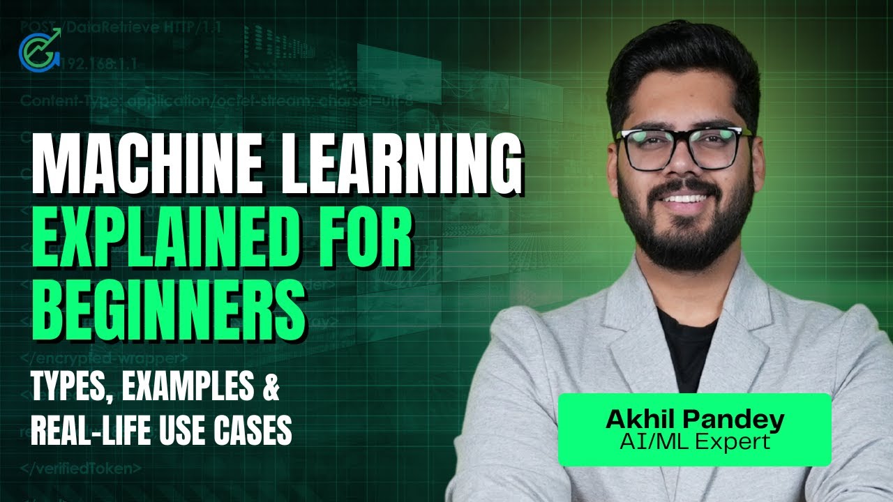 Machine Learning Explained for Beginners | Types, Examples & Real-Life Use Cases
