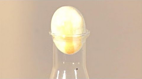 How To Squeeze A Boiled Egg Into A Narrow Bottle