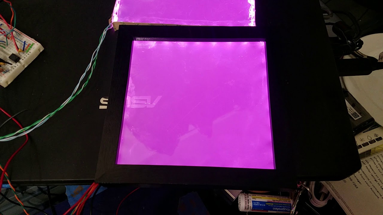 Sound Reactive Led Panel sound-reactive led edge lit panel test - YouTube
