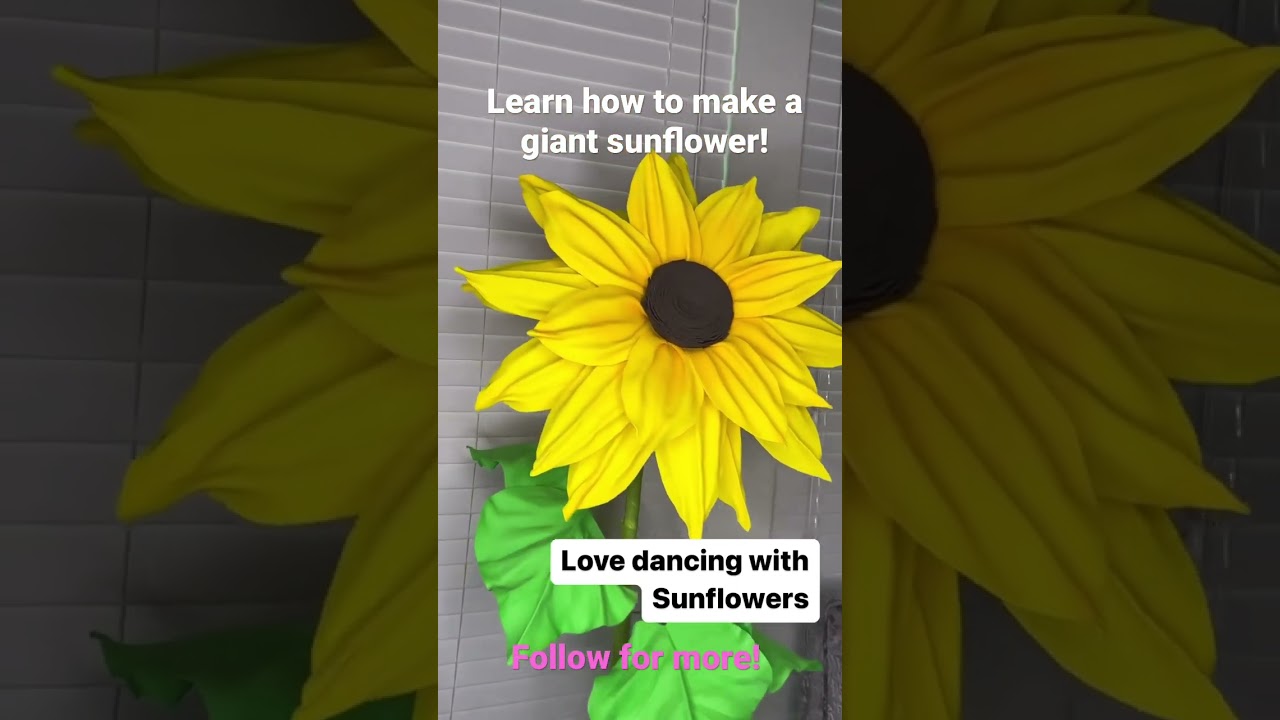 Learn how to make a giant sunflower!