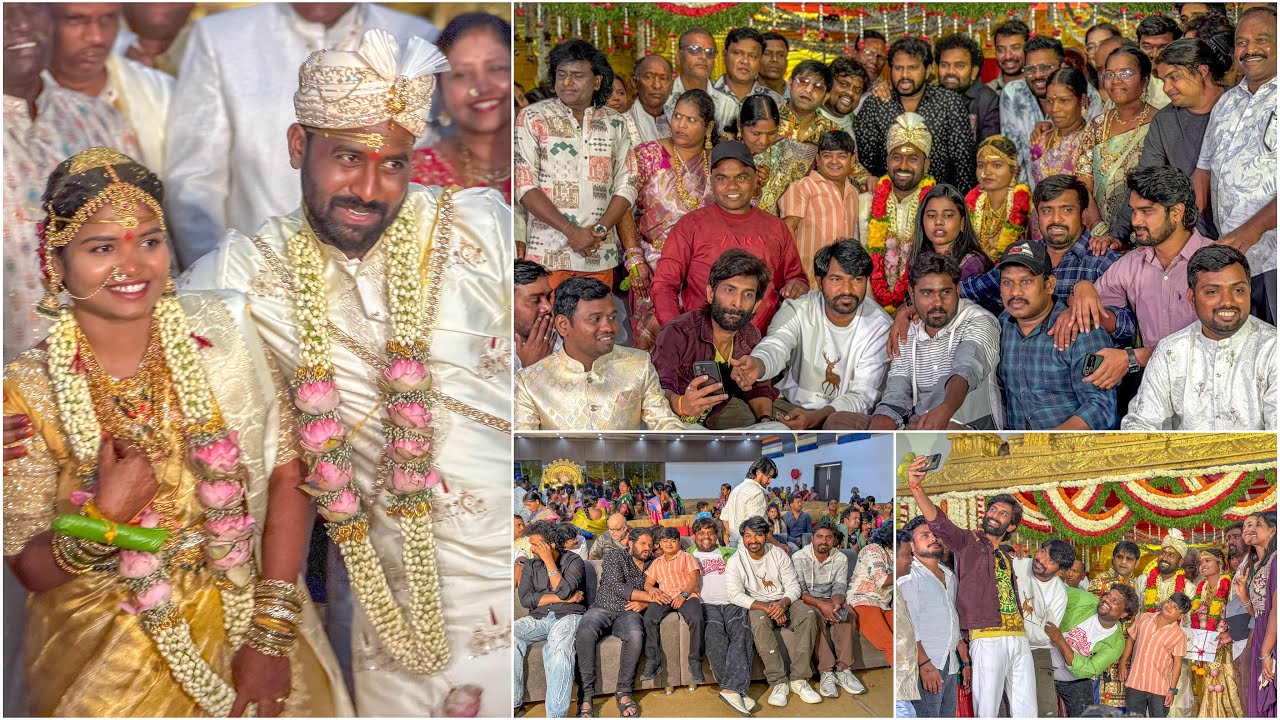 Jabardasth Artists at Jabardasth Sandeep Marriage ￼at Kamareddy | Hyper Adi , Auto Ramprasad , Teja