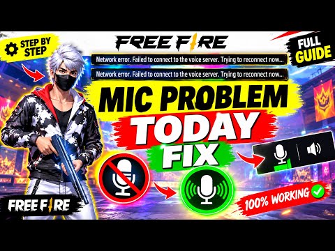 Free Fire Mic Glitch Problem Today | Network Error Failed to Connect to Voice Server Fix