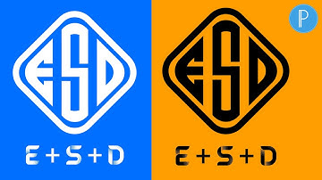 How To Make a Monogram Logo || Letter E+S+D || Pixellab Tutorial