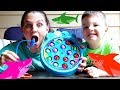 Caleb  mommy play baby shark lets go fishing family fun game