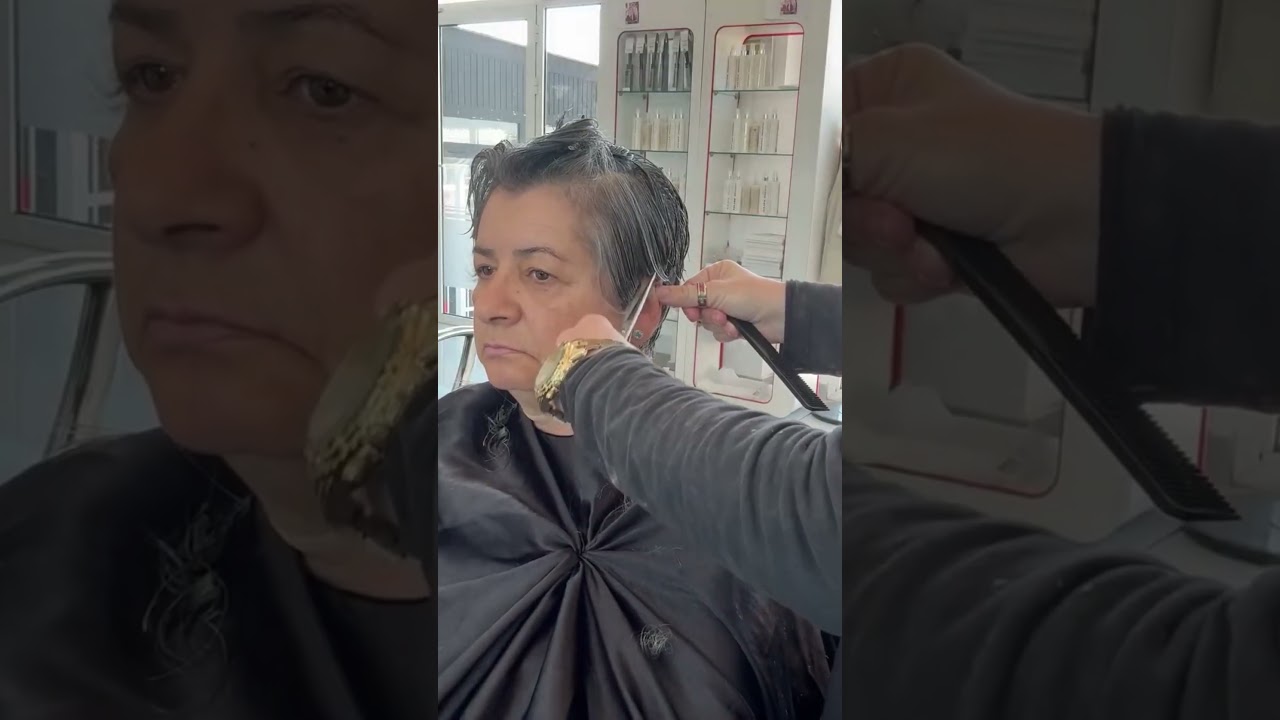 Cutting pixie short hairstyle #haircut #hair #hairstyle #beauty #salon #layerup #video #pixie