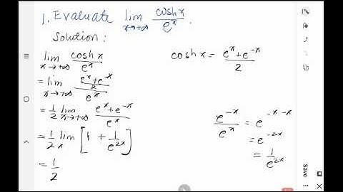 [Math 21] Disc 1.7 Hyperbolic and Inverse Hyperbolic Functions (Part 2 of 6)