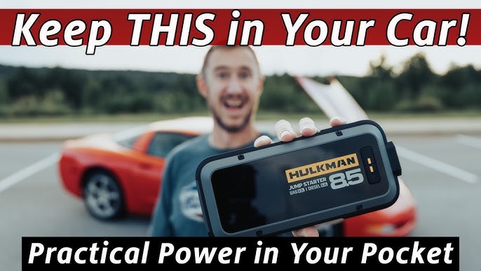 HULKMAN Alpha85 Jump Starter 12V Car Battery Booster Pack - Unboxing &  Review 