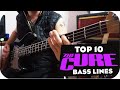 Top 10 The Cure bass lines