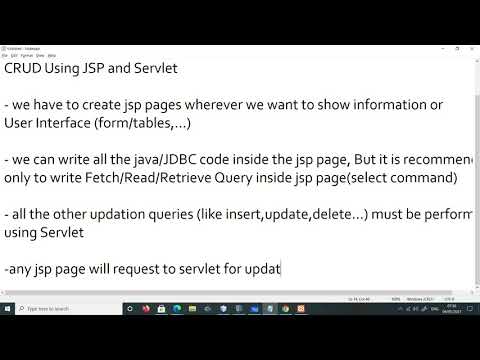 Java Project Training (7am batch) 4 May || CRUD using Jsp and Servlet