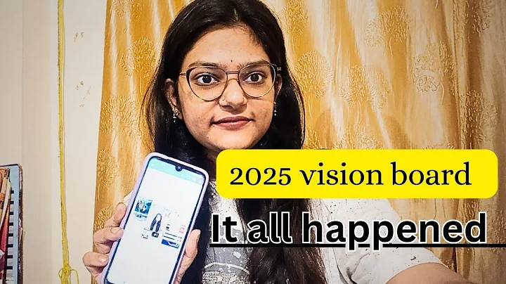 I manifested my 2025 through a VISION BOARD | It all came true #visionboard #manifestation 