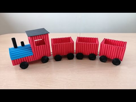 Atık Kağıttan Tren Nasıl Yapılır / How to Make a Train from Waste Paper