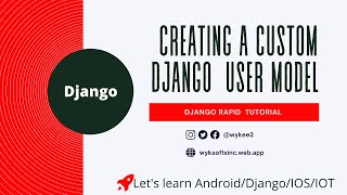Creating a Custom Django User Model  💻🖥 DJANGO Tutorial (2021) using VsCode #django #usermodel