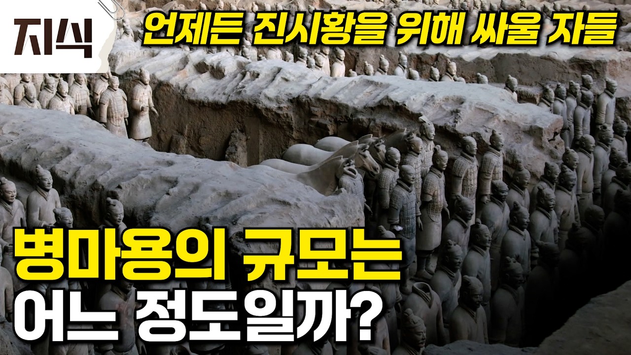 약 2200년 전 중국을 통일한 진시황, 그의 사후 무덤을 지키는 병마용의 규모는 어느 정도일까? #역사 #EBS지식