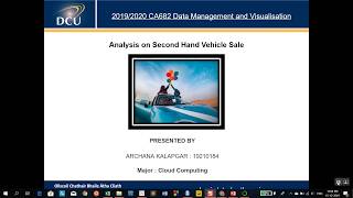 Used car sales, Tableau, python 3 interactive visualisations