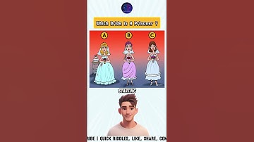 Which Bride is A Prisoner ?? #quiz #riddle #riddleoftheday #viral #shorts