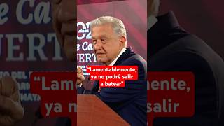 AMLO lamenta que al jubilarse ya no podrá salir a practicar béisbol