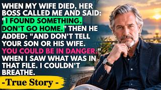 Three days after my wife's funeral, her boss called me - 'Don't go home. I found something.'... News
