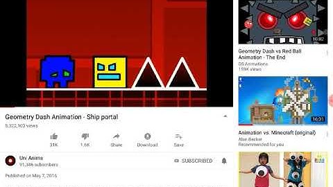 Geometry Dash Animation - Ship portal