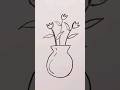How To Draw A Roses Vase Step By Step كيفية رسم مزهرية ورد خطوة بخطوة 