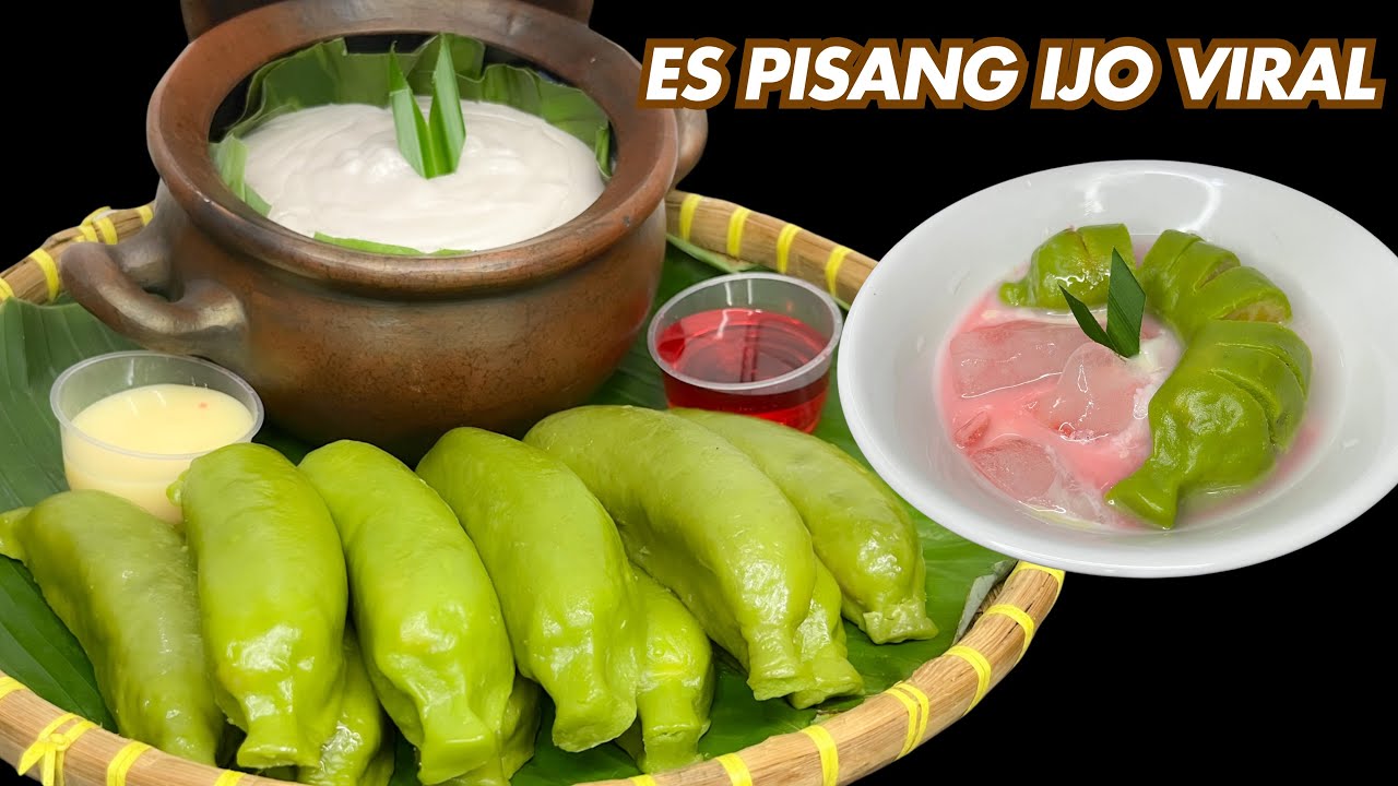 Es Pisang Ijo Viral Bikin Sendiri Lebih Hemat Enaknya Kebangetan