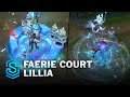Faerie court lillia skin spotlight  prerelease  pbe preview  league of legends