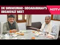 DK Shivakumar Reaches Siddaramaiah's House For Breakfast Meet Amid Tussle