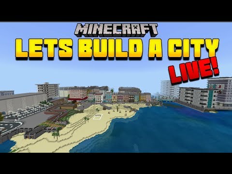 Minecraft - Lets Build a City - How to build a city LIVE - YouTube