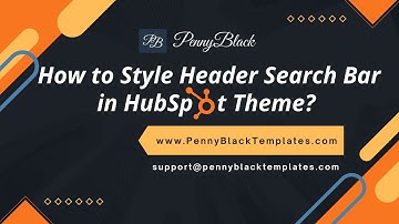 How to style the header search bar in HubSpot Theme?